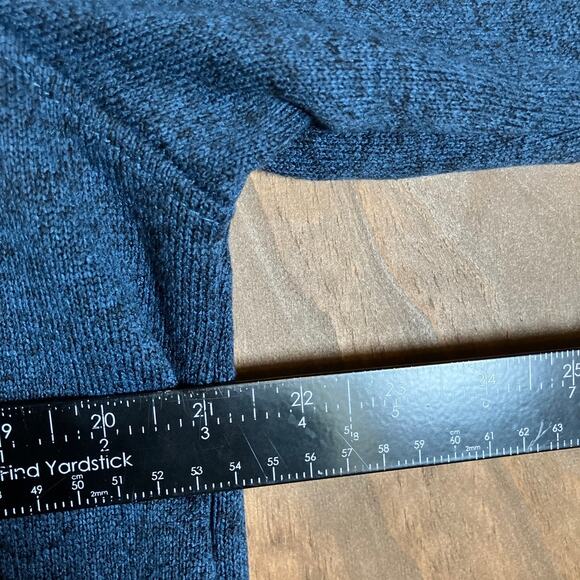 Eddie Bauer Mens Sweatshirt Blue Radiator Fleece Snap Mock Neck Long Sleeve L - Picture 8 of 12